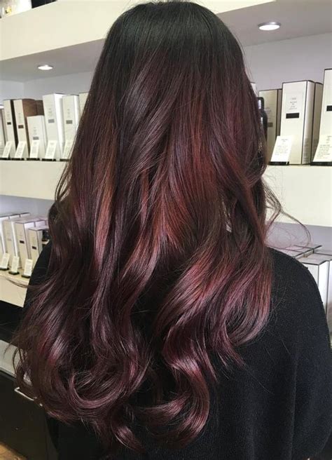 Dark chocolate with cherry reigns as a popular confection choice, and it also makes a sweetly satisfying mashup for black hair color. Red Highlights Ideas for Blonde, Brown and Black Hair