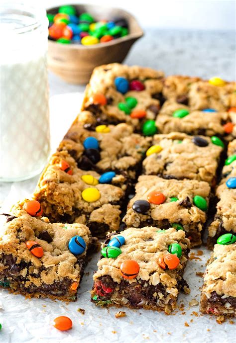 Monster Cookie Bars Easy Two Peas And Their Pod