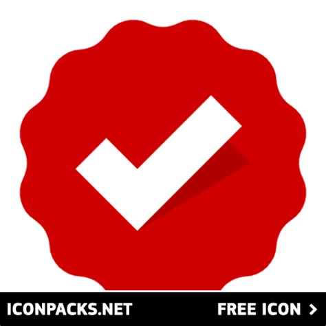 Free Red Verified Badge Svg Png Icon Symbol Download Image