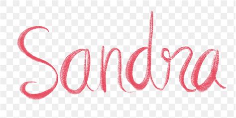 Sandra Png Name Script Font Free Png Rawpixel
