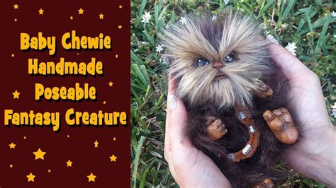 Baby Chewbacca Handmade Armature Figure Ooak Fur