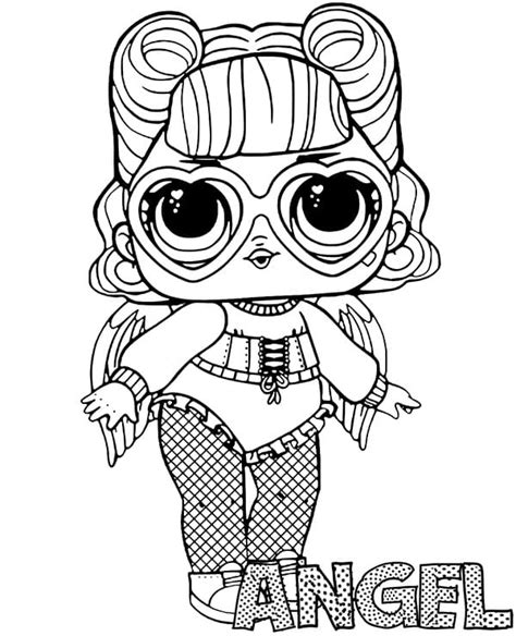 Angel Lol Surprise Doll Coloring Page Download Print Or Color Online