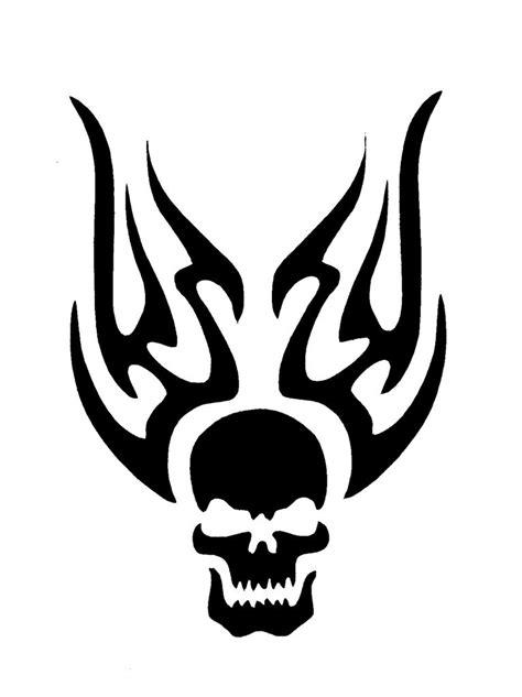 Pin By Dreyko Rr On Projects To Try Skull Stencil Tattoo Stencils