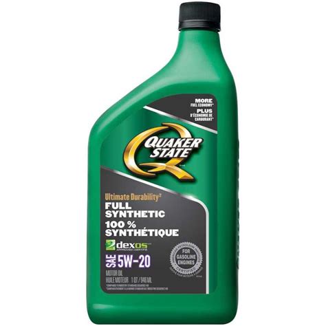 Quaker State 5w20 946 Ml Bottle Conventional The Home Depot Canada