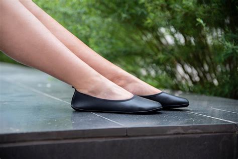 Barefoot Ballet Flats For Narrow Feet Black In Stock Ahinsa Shoes 👣