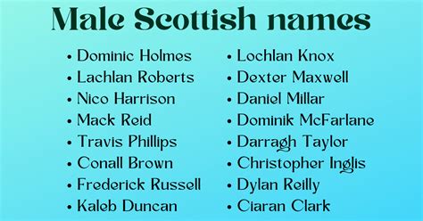 500 Unique Scottish Names To Make Your Baby Stand Out