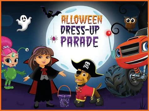 Nick Jr Halloween Dress Up Parade Play Online Game On Freegamesboom
