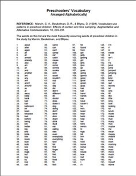 The alphabetizer sorts any list in alphabetical order. Marvin list of 333 alphabetized preschool core words ...