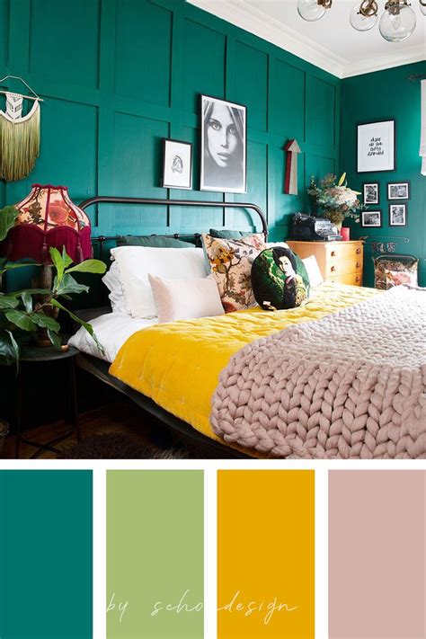 Green And Yellow Bedroom Color Palette Yellow Bedroom Decor Bedroom