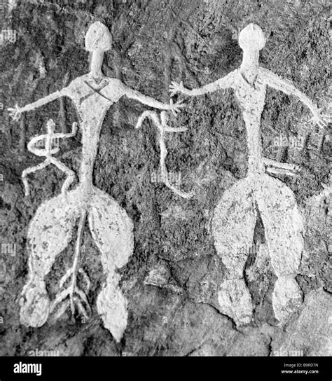 Mesolithic Rock Paintings In Gobustan Azerbaijan Stock Photo Alamy