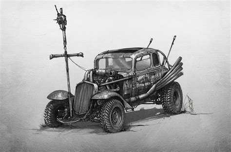 Nux Pursuit Vehicle Shane Molina Art Mad Max Fury Road Concept Art