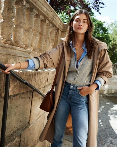2021 Fall Fashion Grace Elizabeth Poses At Mango With Casual And