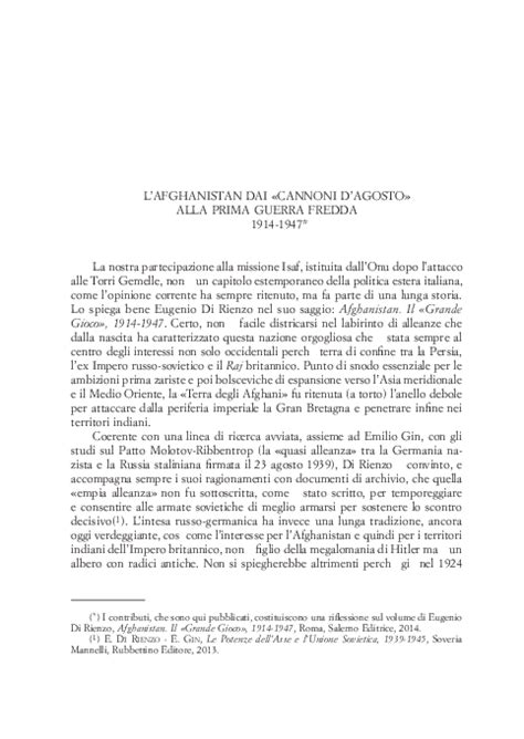 I am deeply worried about women, minorities and human rights advocates. (PDF) L'Afghanistan dai «Cannoni d'agosto» alla prima ...