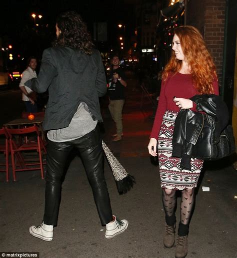 Russell Brand Enjoys A Night Out With Glamour Model Sophie Coady Daily Mail Online