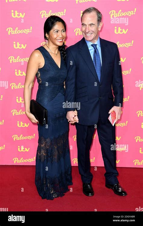 Zoila Short Left And Robson Green Attending The Itv Palooza Held At