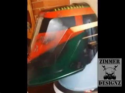 I will run over to fleet farm or something and check that out. Boba Fett custom painted welding helmet - YouTube