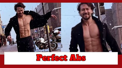 Tiger Shroff Shows His Perfect Six Pack Abs Amid A Crazy Snow Storm