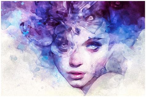 Lovely Watercolor Effect Photoshop Actions 4990 Photoshop