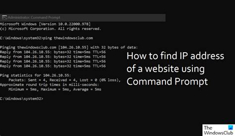 How To Find The Ip Address Of A Website Using Command Prompt