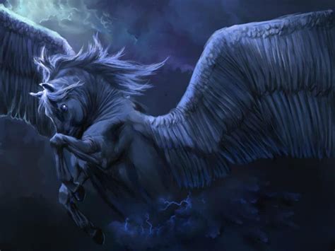 Winged Horse Greek Mythological Creatures Mythical Creatures