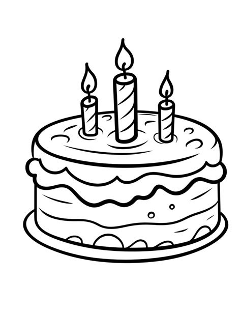 Coloring Pages Birthday Cake Fun And Creative Designs For Kids