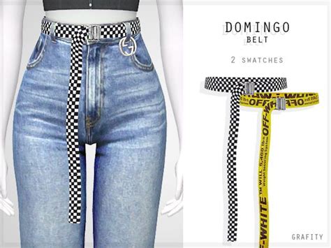 Domingo Belt Grafity Cc On Patreon Sims 4 Sims 4 Clothing Sims 4