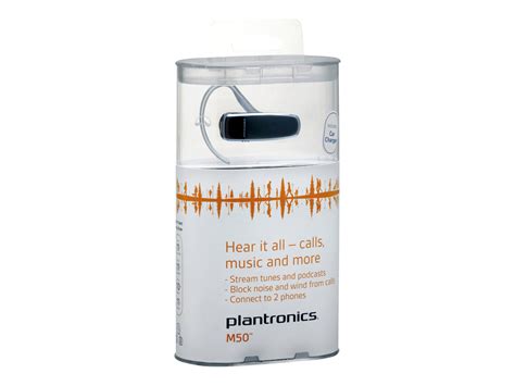 Plantronics M50 Bluetooth Headset Black With Blue Ear Hook