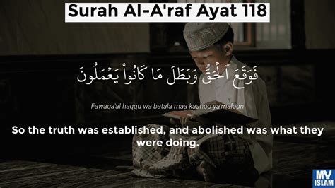 Surah Al Araf Ayat 118 7118 Quran With Tafsir My Islam