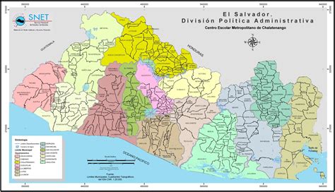El Salvador Mappa Politica