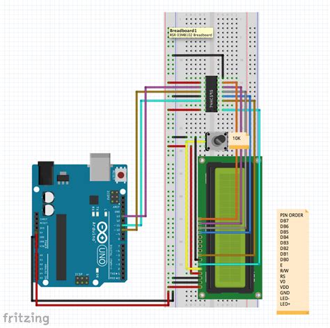 How To Connect Arduino 74hc595 Lcd 16×2 Alp Tuğan