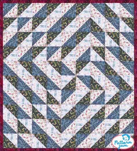 Spiral Half Square Triangle Quilts Pattern Quilt Square Patterns