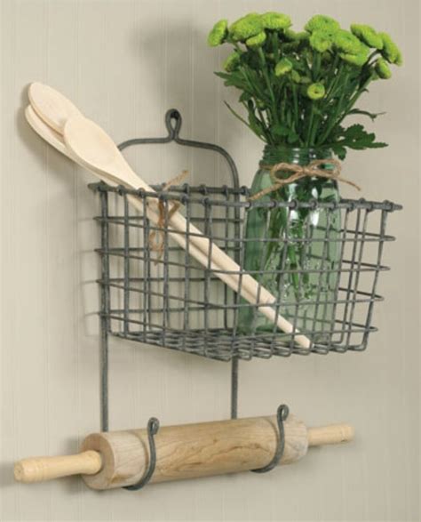 Simply Cozy Decor Wire Wall Basket Baskets On Wall Primitive Bathrooms