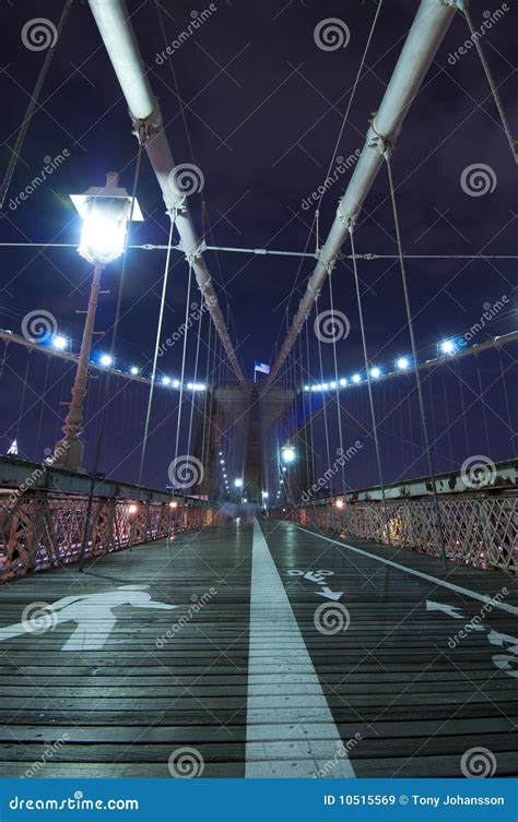 Brooklyn Bridge Evening Stock Image Image Of Bridge 10515569