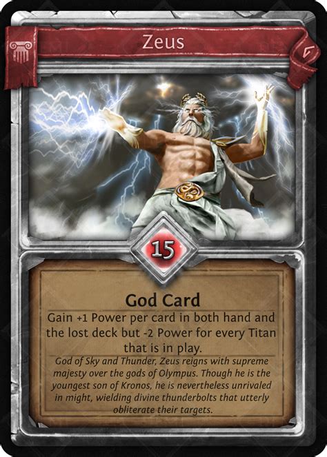 Zeus Demi Trading Card Game