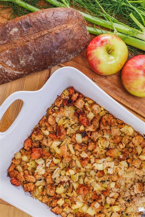 Gluten free chicken apple sausage combined with maple syrup, gluten free pancake mix, eggs, and more. Make-Ahead Freezer Stuffing: Apple and Fennel with Chicken ...