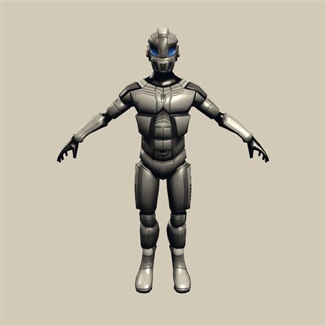 Robot Cyborg Suit Low Poly 3d Asset Cgtrader