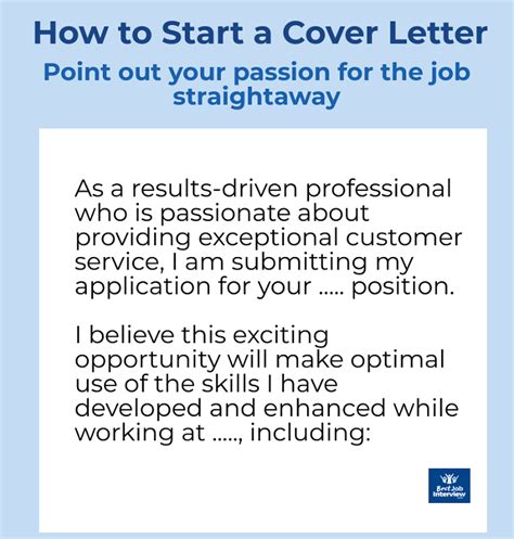 Here's how to brew one of your own. Your cover letter intro is key to getting your cover ...