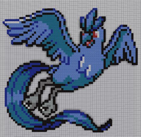 #144 Articuno by PkmnMc on DeviantArt / 31+ beautiful minecraft pixel art templates.