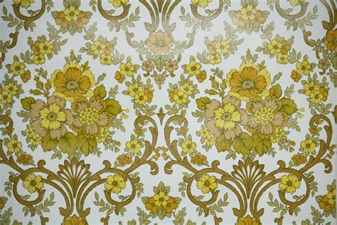 Retro Wallpaper By The Yard 70s Vintage Wallpaper 1970s