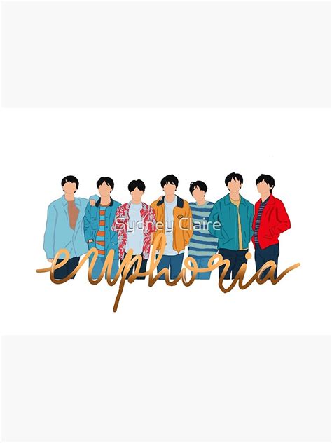Bts Euphoria With Calligraphy Title Mask For Sale By Euphoric Epiph