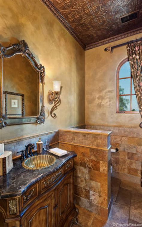 Tuscan Style Homes Tuscan House Dream Bathrooms Beautiful Bathrooms Master Bathrooms Tuscan