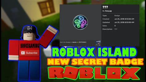 New Roblox Island Badge Youtube