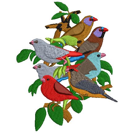 Birds Embroidery Design | Free Embroidery Design | Falcon Embroidery | Birds embroidery designs ...