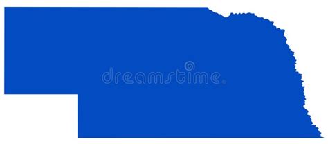 Nebraska Map State That Lies In Both The Great Plains And The