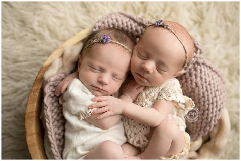 Twin Girl Baby Pictures Orange County Newborn Photographer Yorba