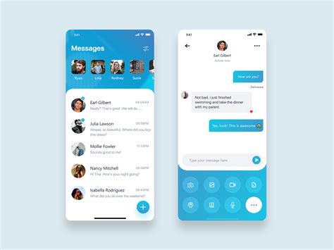 Mobile Messaging App For Text Chat By Excellent Webworld On Dribbble