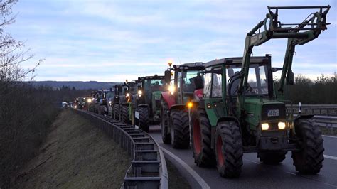 Bauernproteste Legen Verkehr Auf A Bei Wittlich Lahm Swr Aktuell