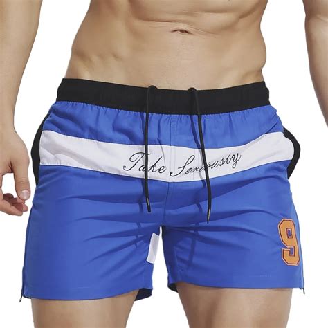 2018 summer men boardshorts mens board shorts beach swimming short contrast color quick dry male