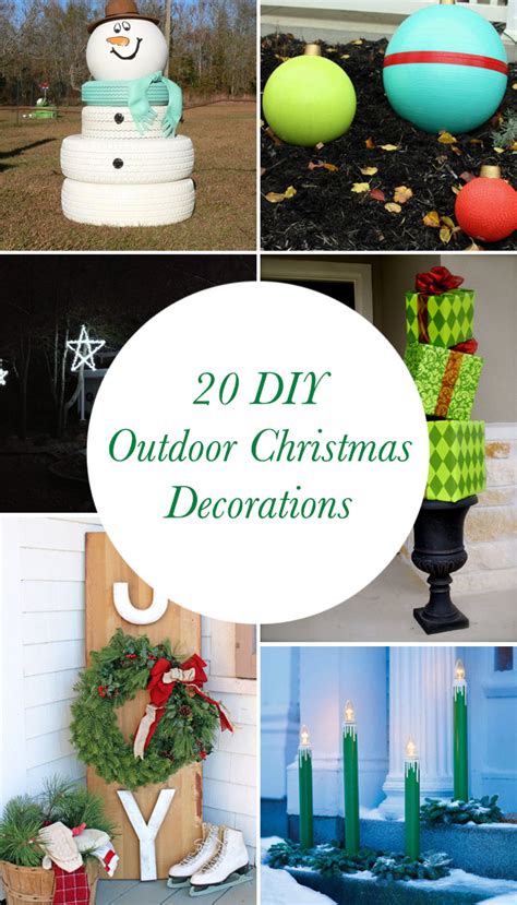 20 Diy Outdoor Christmas Decorations