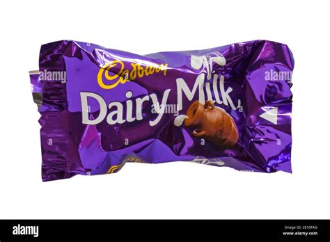 cadbury dairy milk chocolate from box of cadbury heroes chocolates isolated on white background